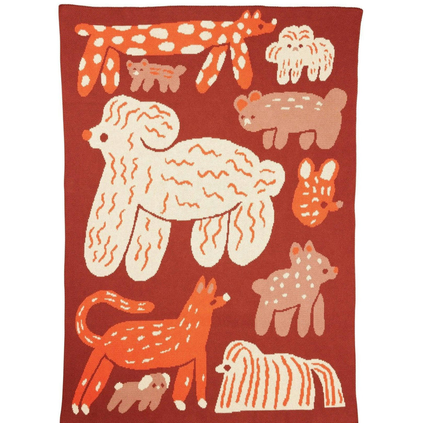 Bow Wow Knit Midi Blanket
