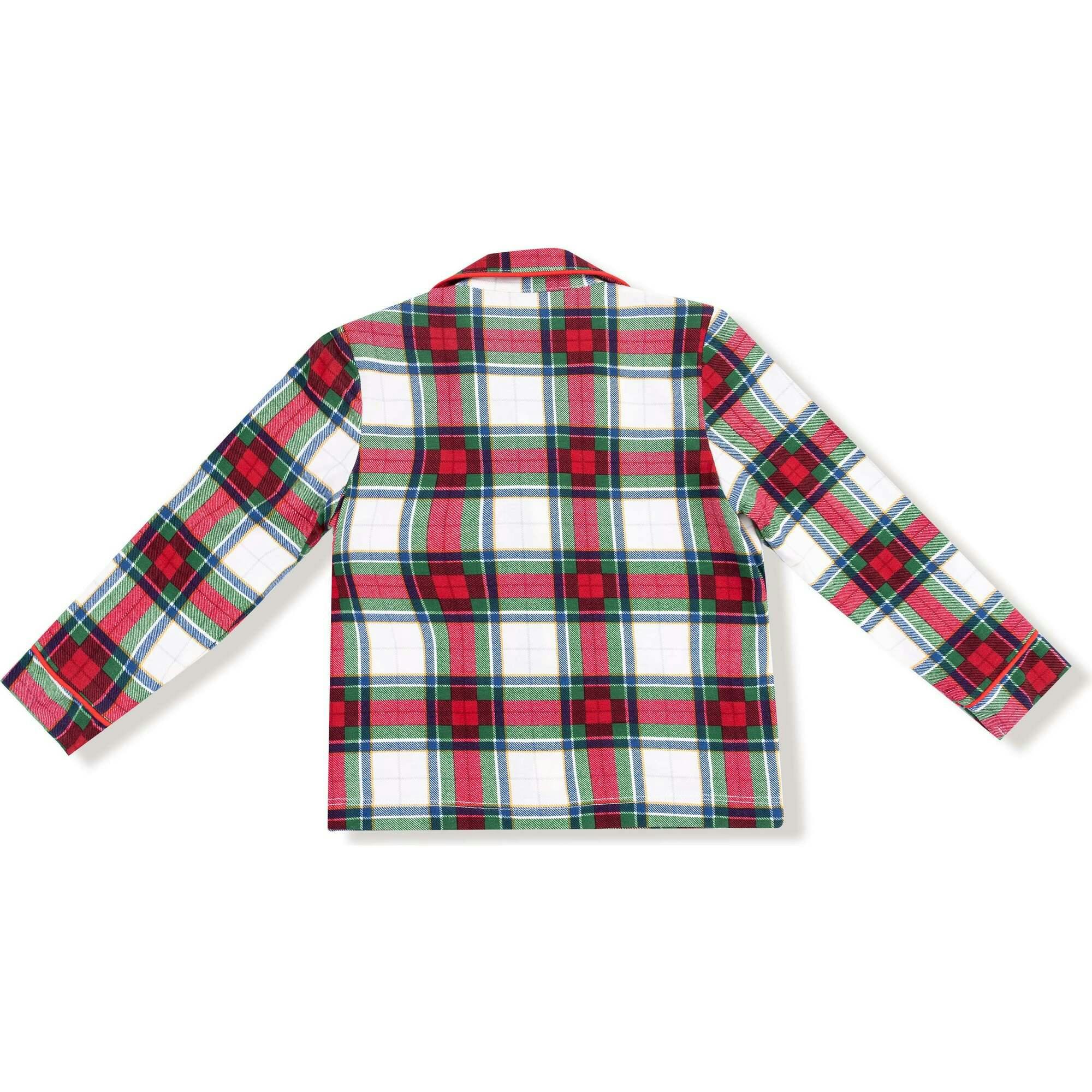 Holiday Plaid - Kids Long Sleeve Coat Style with Pant