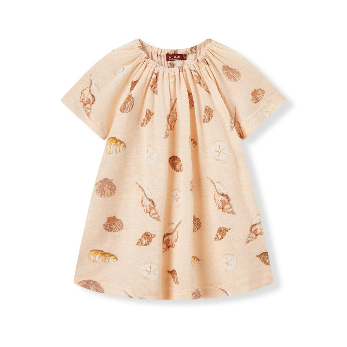 Seashells Bamboo Dress & Bloomer Set