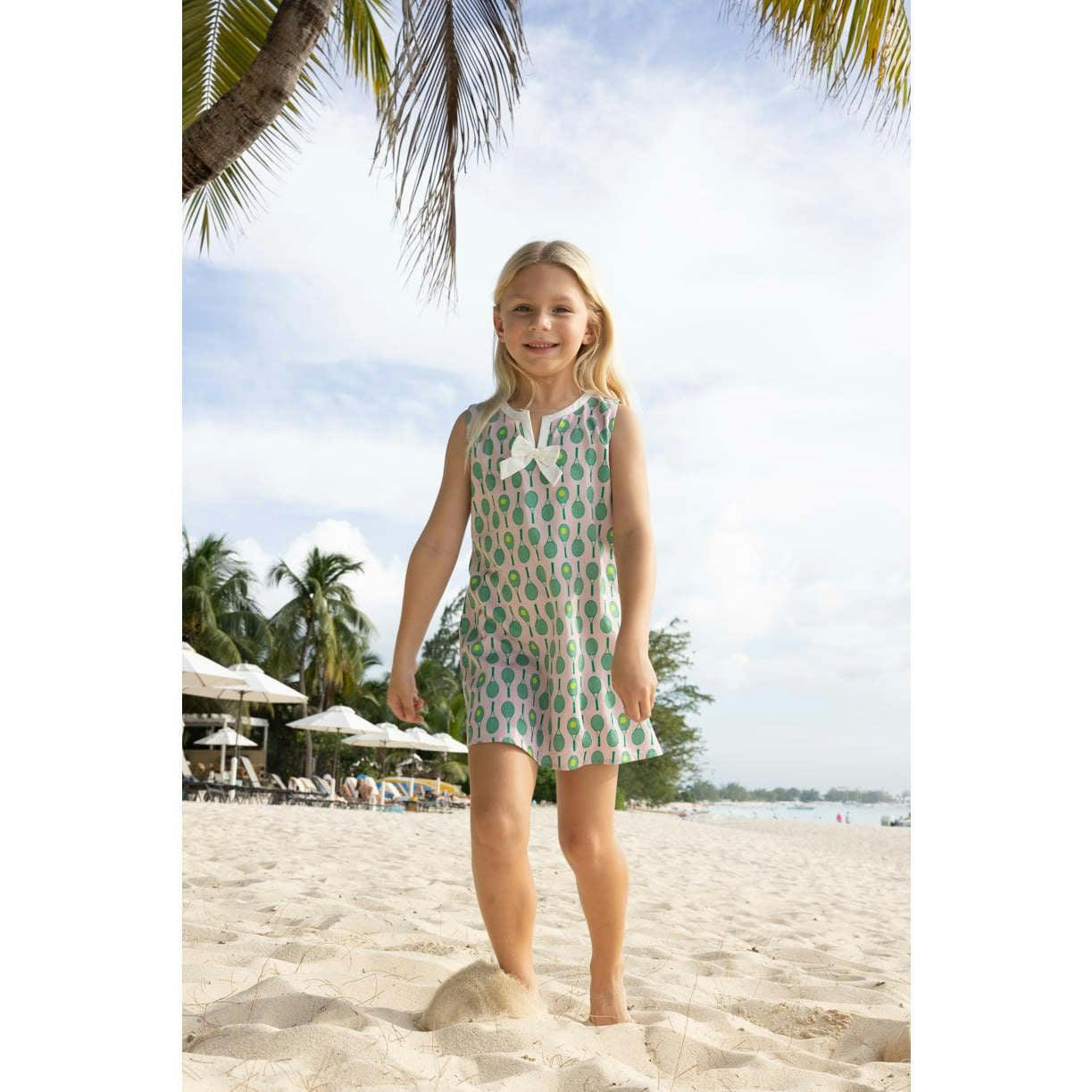 Multi Block Print Ruffle Dress