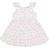 Butterflies Print Ruffle Dress