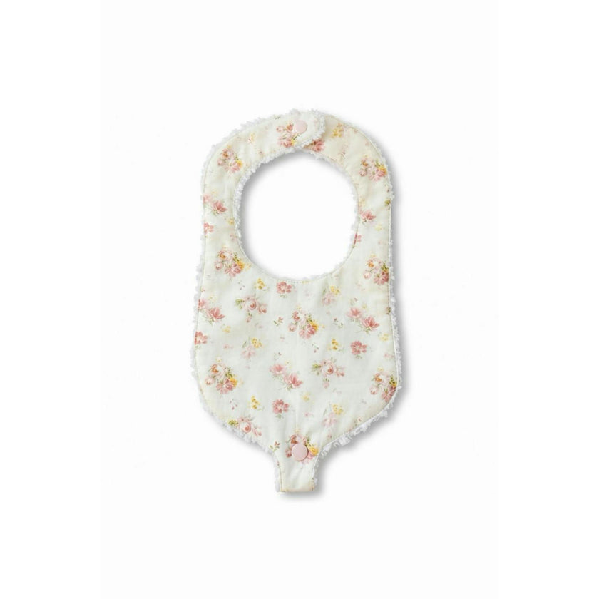 Soothe and Snap Pacifier Bib-Antique Rose