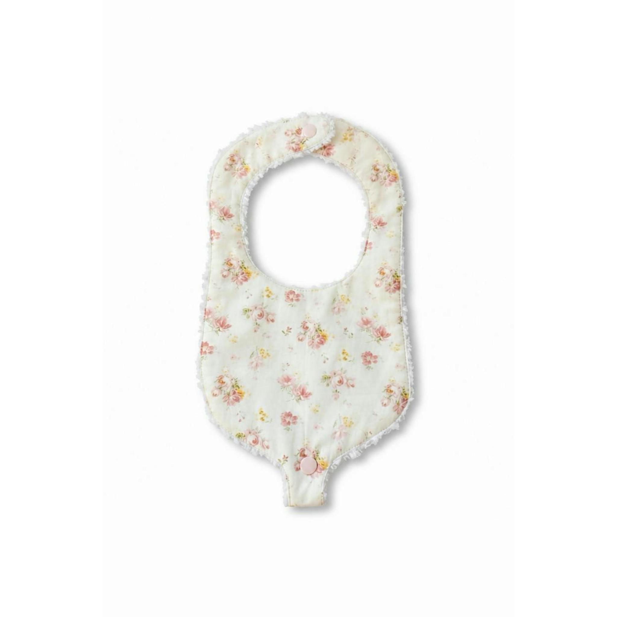 Soothe and Snap Pacifier Bib-Antique Rose
