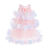 Pastel Pink Evolette Floral Tulle Dress