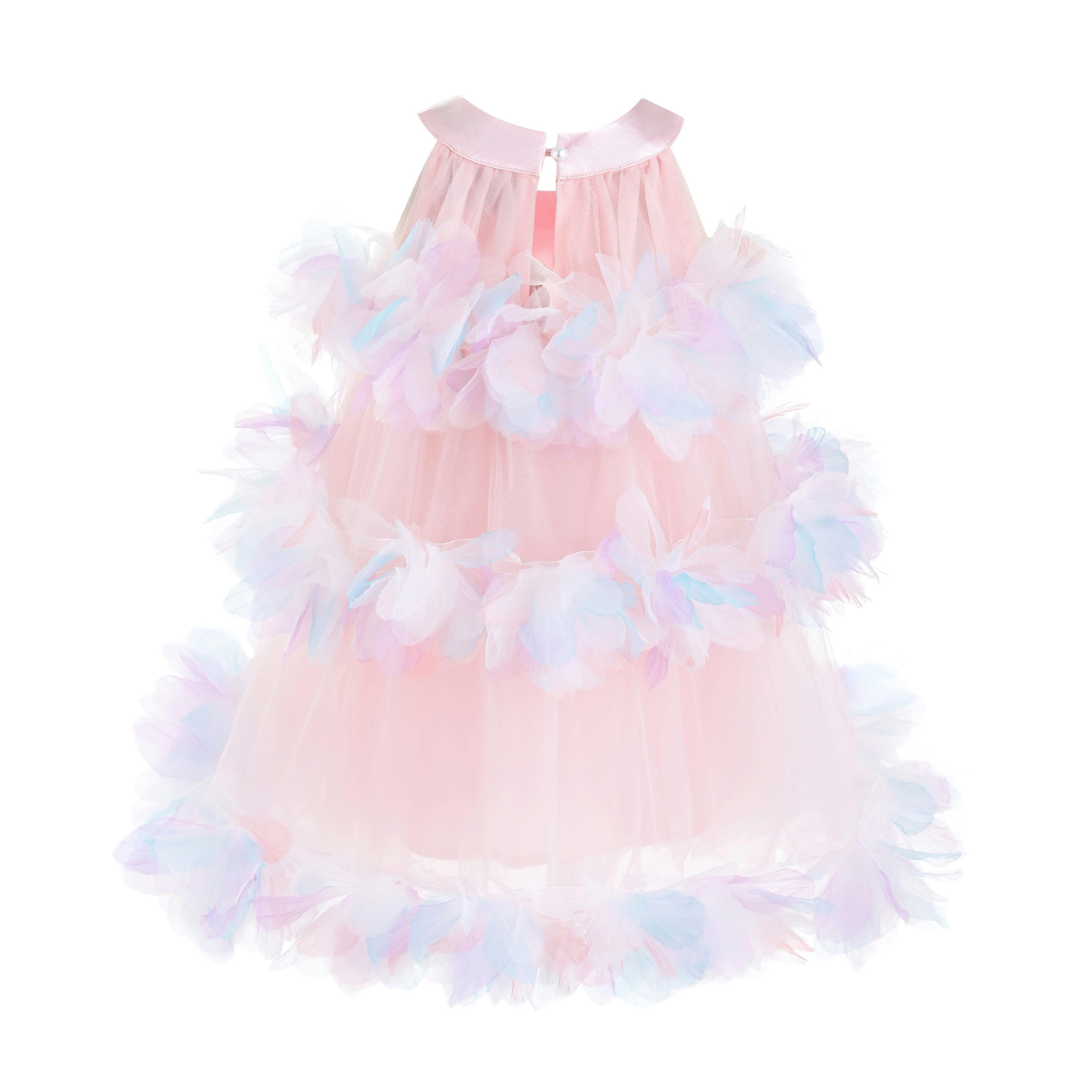 Pastel Pink Evolette Floral Tulle Dress
