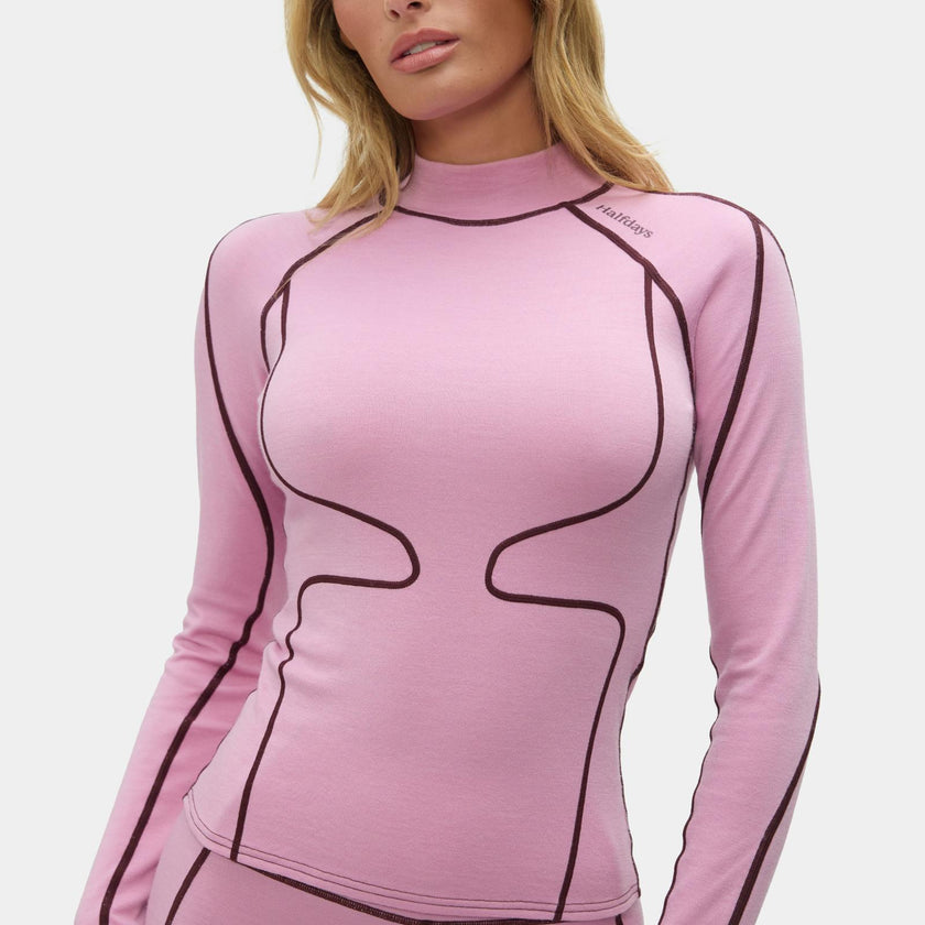 Fay Midweight Merino Top Amethyst