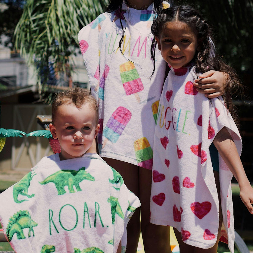 Kids Poncho and Beach Ball Combo