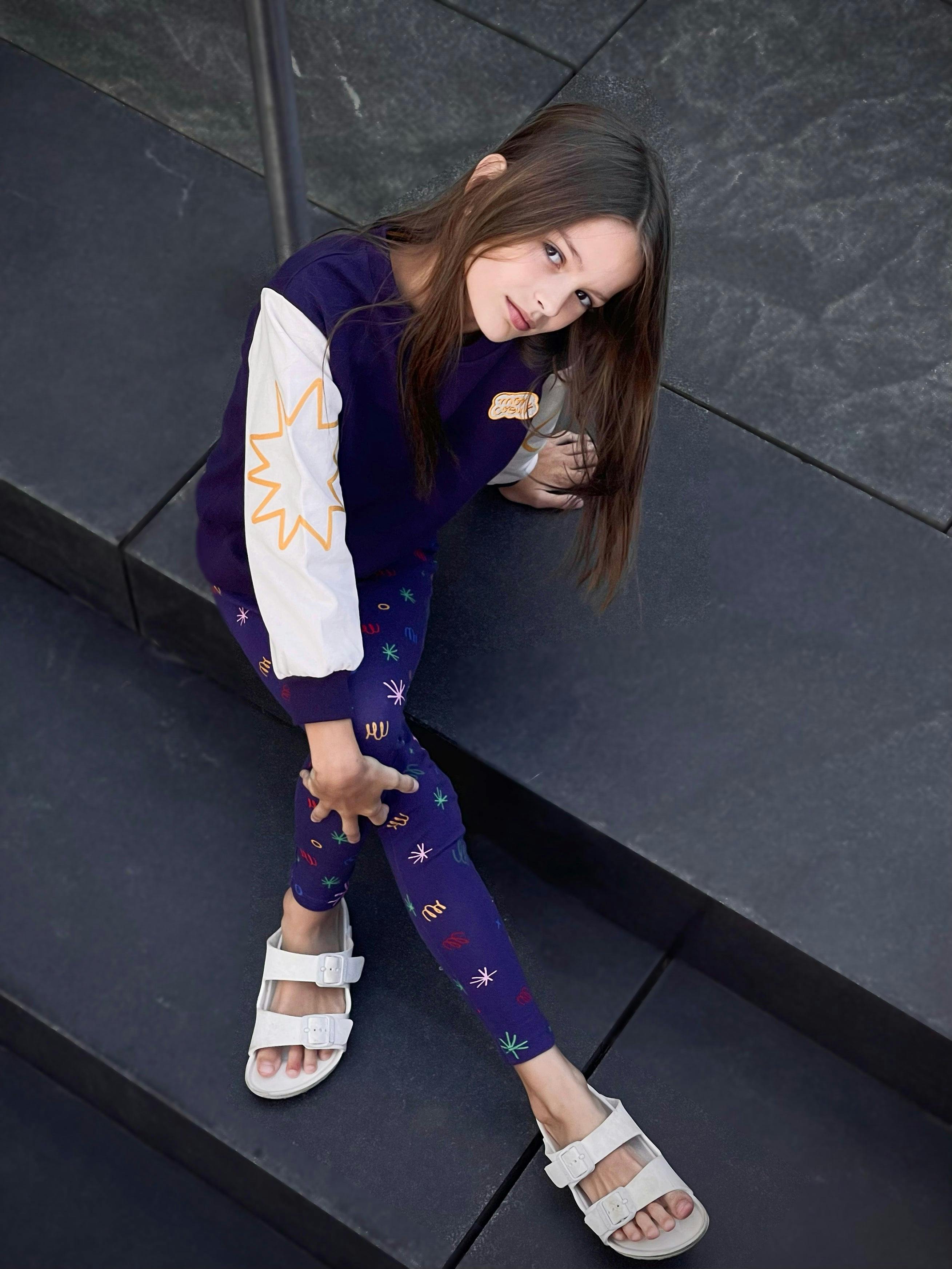 Recycled Cotton Shapes Kid Sweatshirt