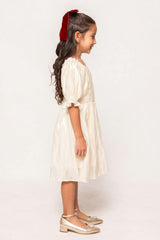 Mini Tindra Dress in Cream Sequin