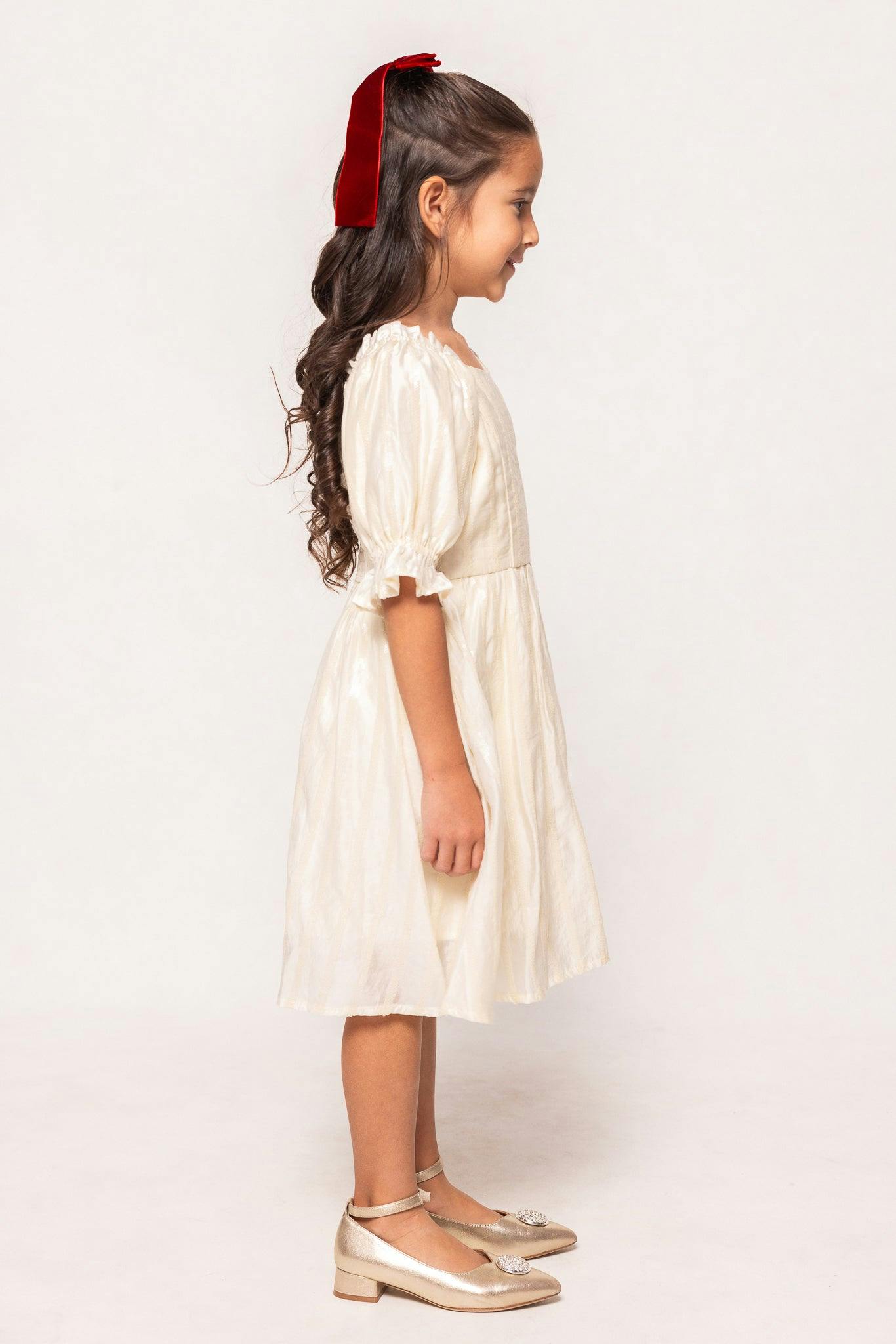 Mini Tindra Dress in Cream Sequin