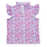 Ellie Girls' Sleeveless Performance Top by LH Sport Preppy Petals (Past Season)