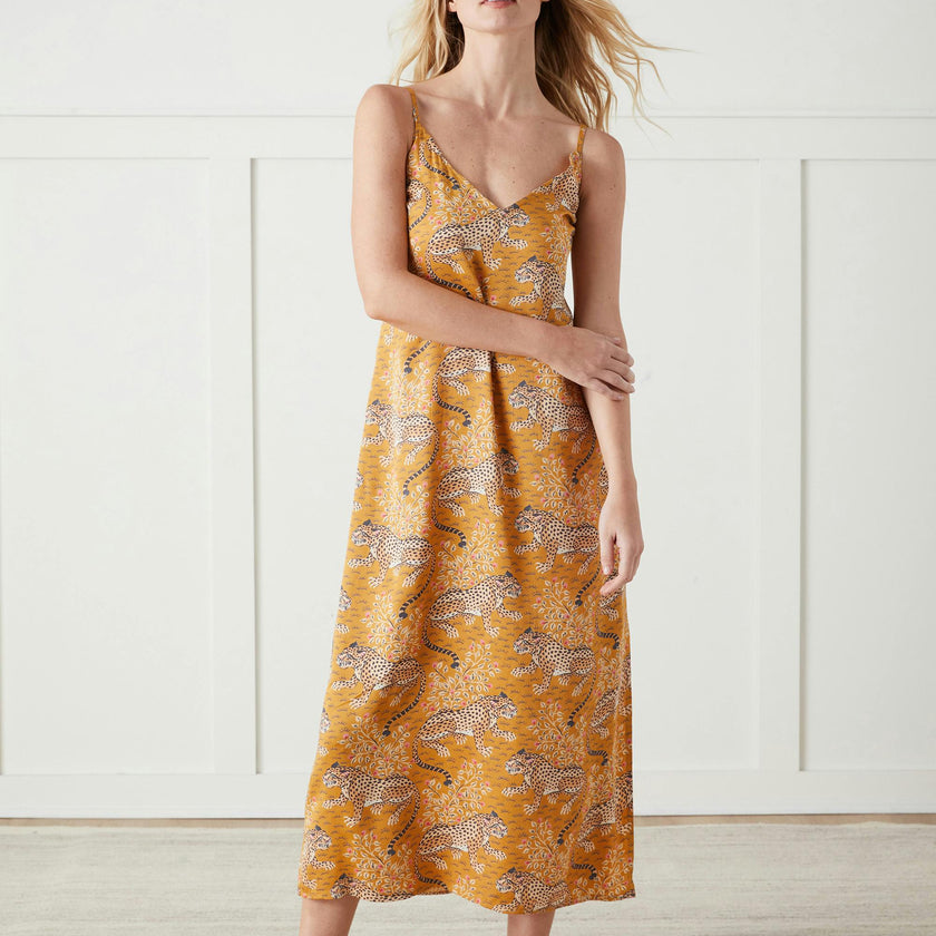 Bagheera - Eco Satin Chic to Sleep Nightie - Tobacco