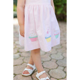 Seersucker Dress with Cupcakes