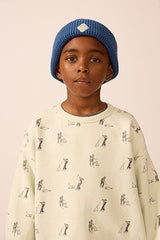 Organic Weekend Sweatshirt in Blue Haze Duet
