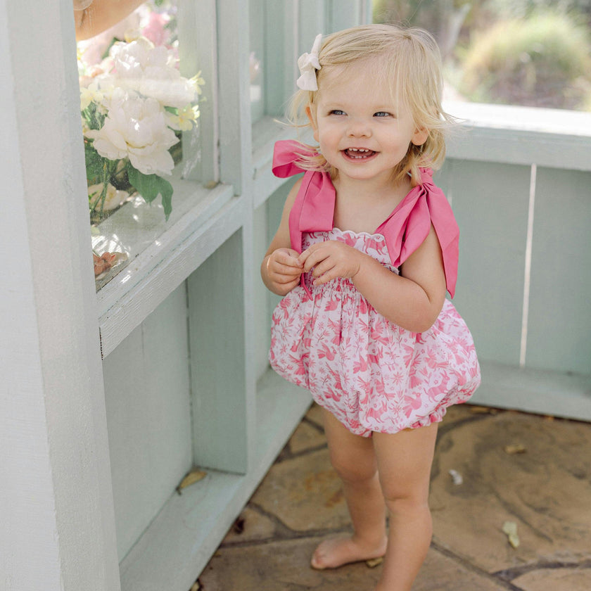 Pink Otomi Smocked Bubble