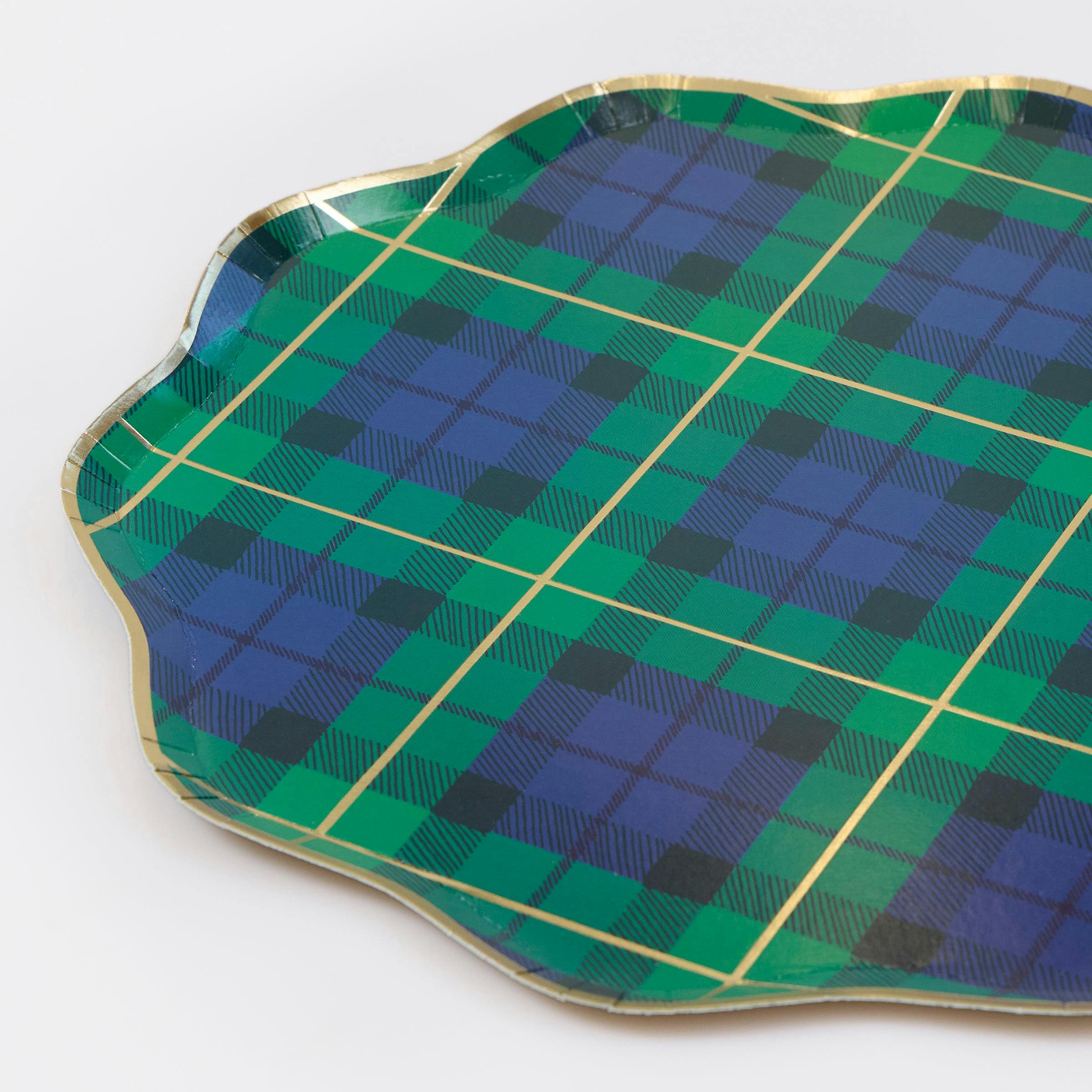 Plaid Mix Dinner Plates