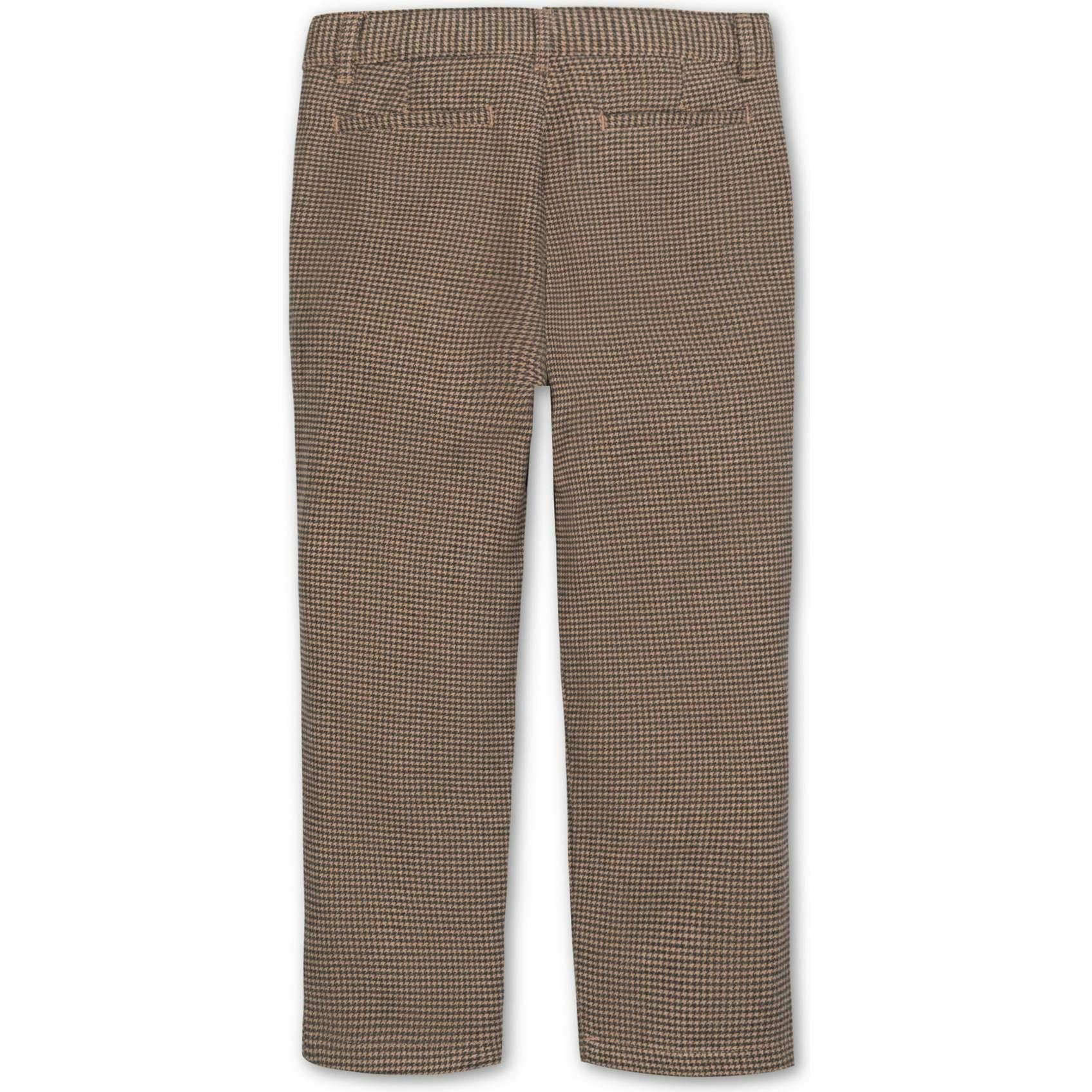 Organic Brushed Suit Pant, Brown