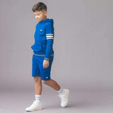 Organic French Terry Pull-On Short, Blue