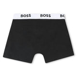 Black 3-Pack Logo Boxer Trunks