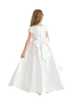 White Bow Long Brea Dress