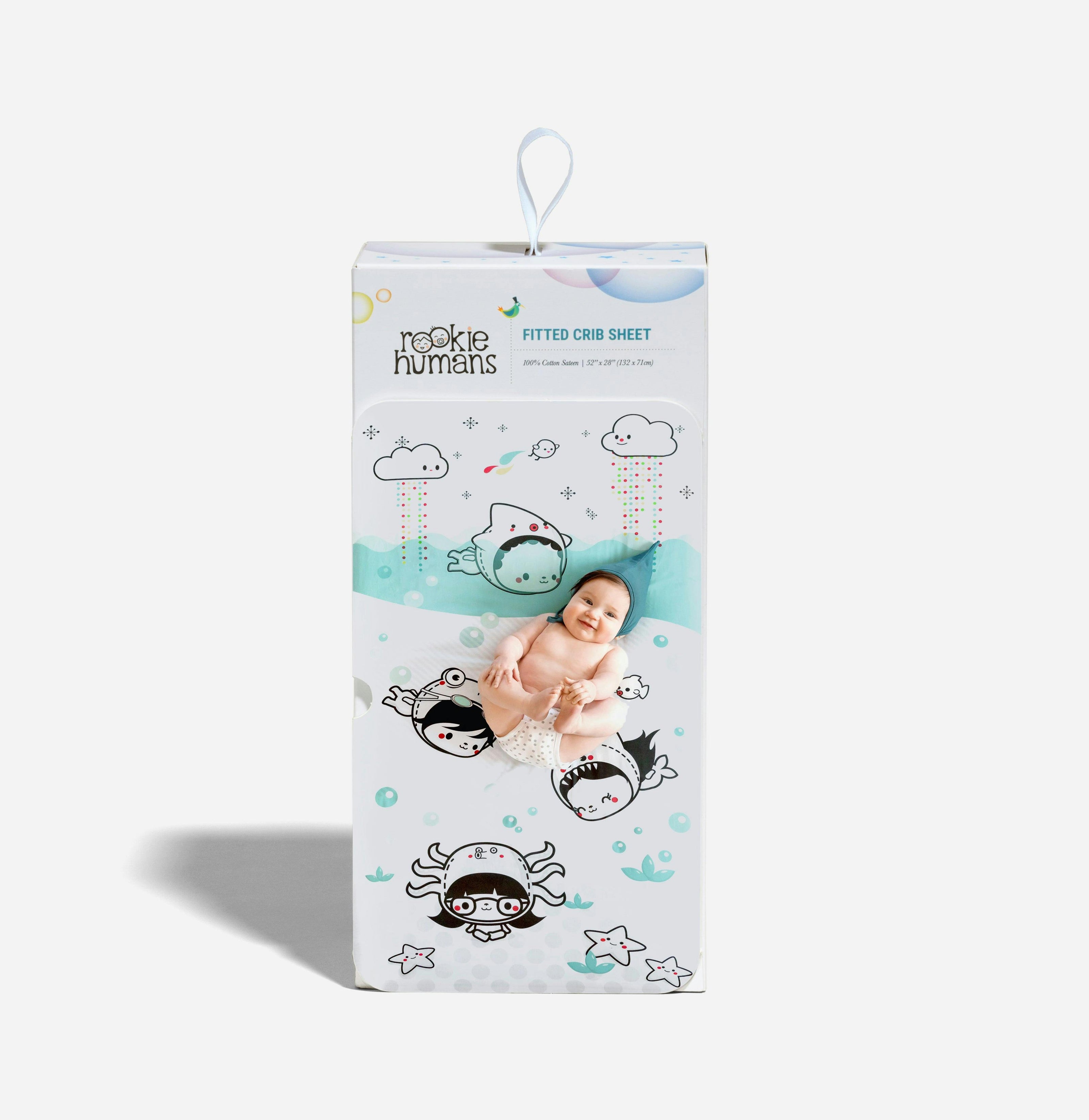 Dive In Standard Size Crib Sheet
