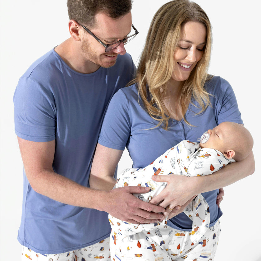 Boxing Bamboo Swaddle & Beanie Set
