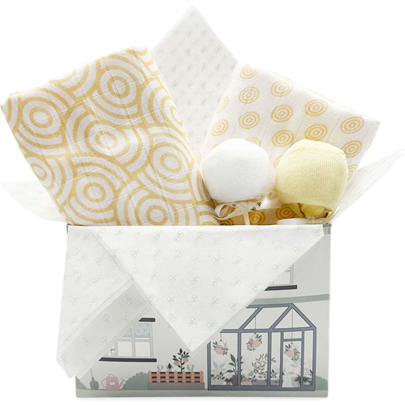 Swaddles and Socks New Baby Gift Set