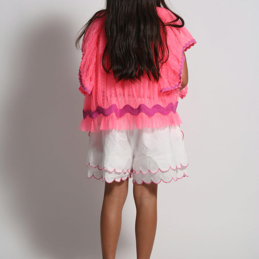 LAUREL SCALLOPED SUMMER SHORTS