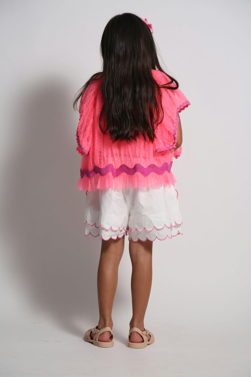 LAUREL SCALLOPED SUMMER SHORTS