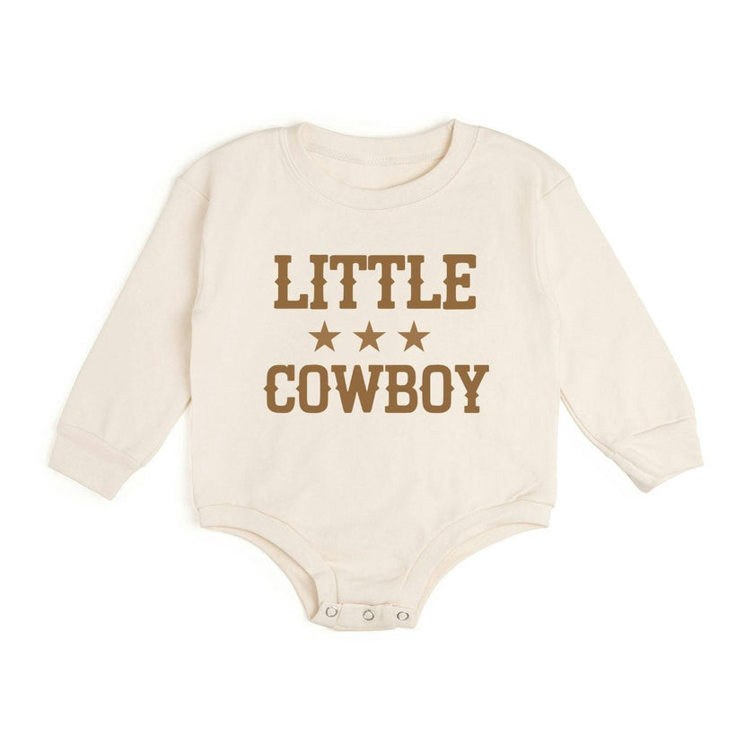 Little Cowboy Long Sleeve Romper