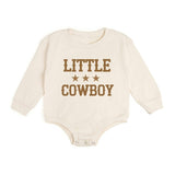 Little Cowboy Long Sleeve Romper