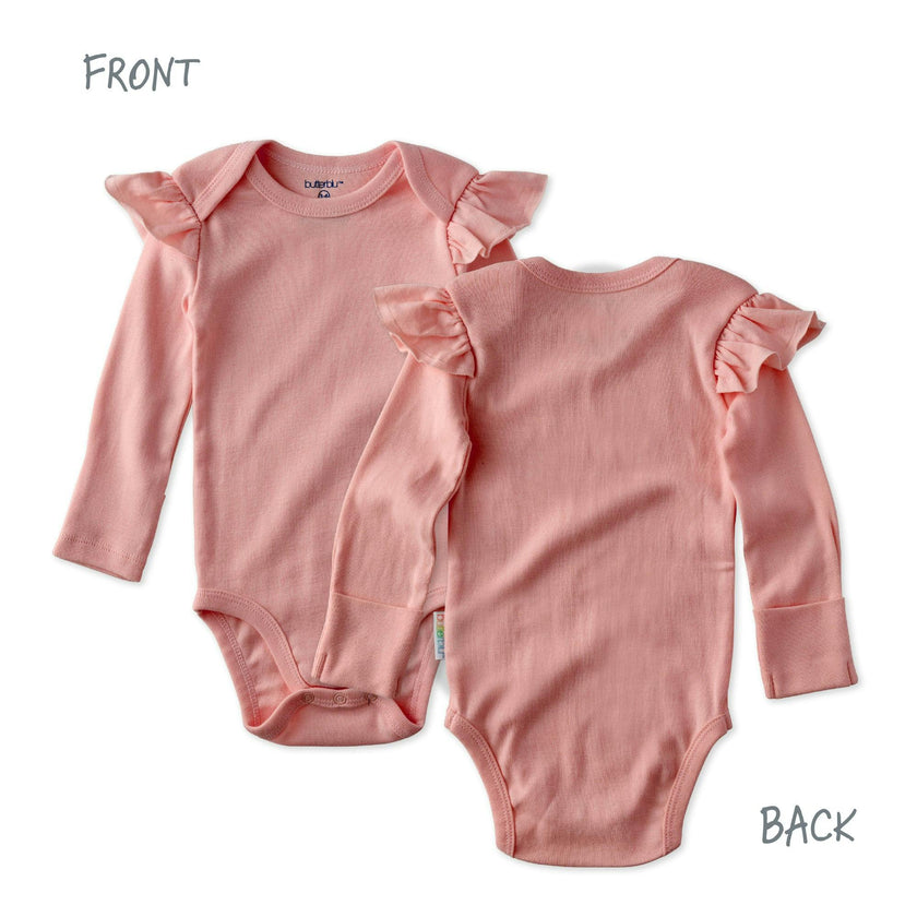 ASHLEY 5-Pack Long Sleeve Ruffle Bodysuits