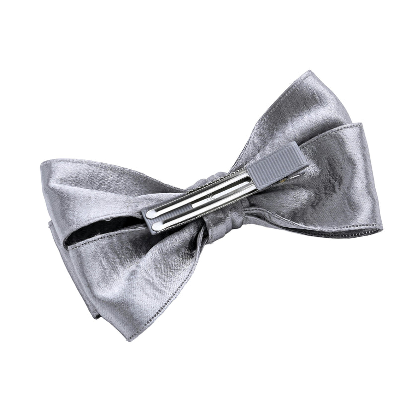 Multicolor Classic Satin Bow Hair Clip Set