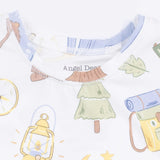 Camping Blue - Short Sleeve Loungewear Set