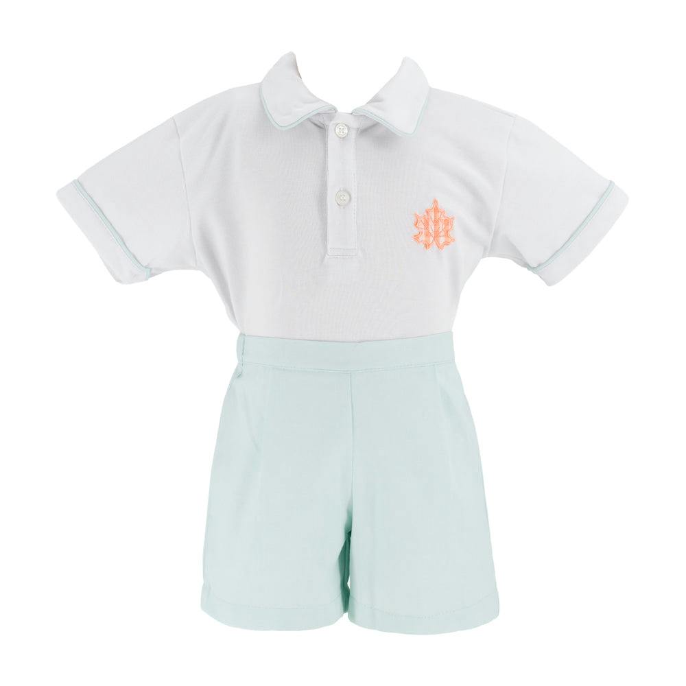 Jackson Boy Polo Set - Fall Leaves