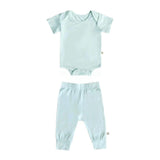 Mint Solid Bamboo Baby Jogger Set