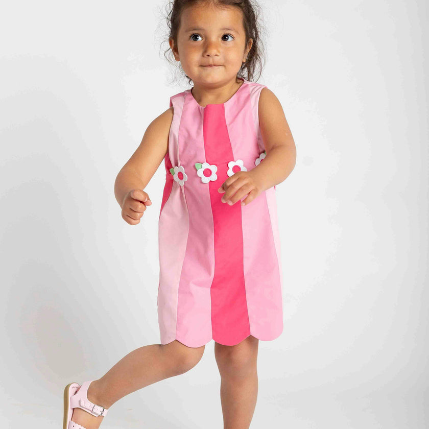 Poplin Panel Dress
