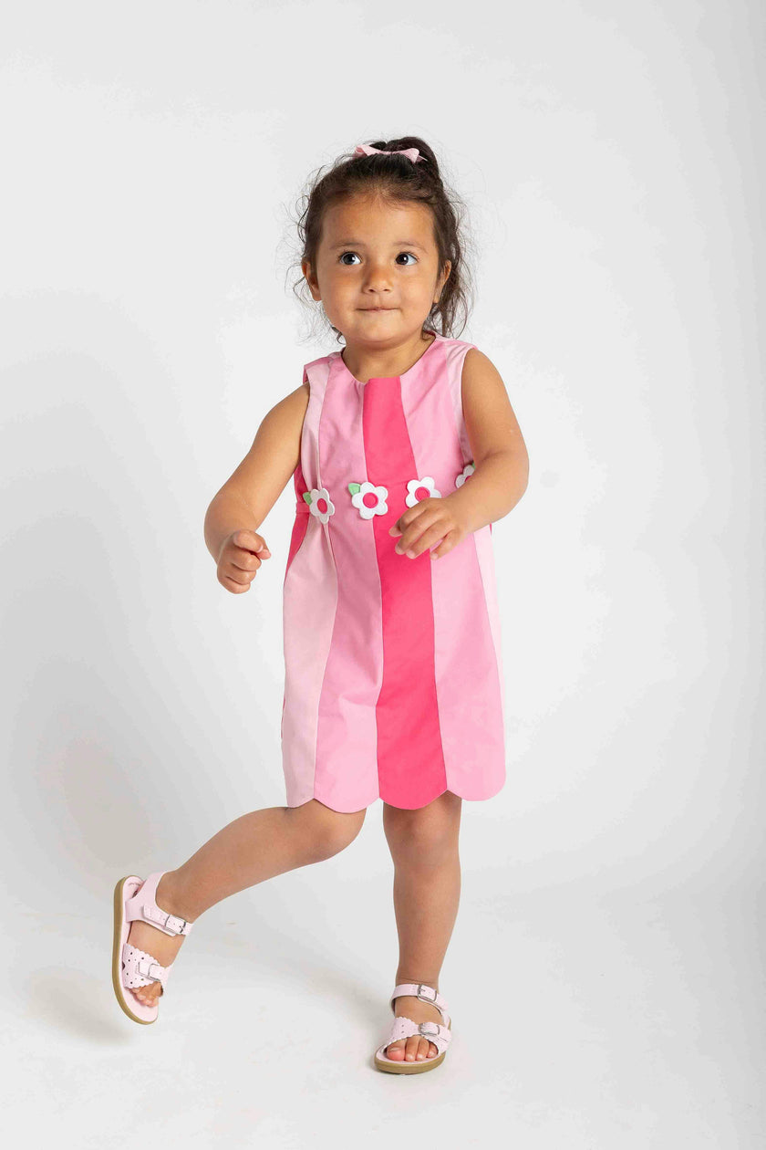Poplin Panel Dress