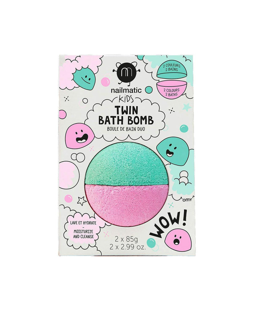 Bath Bomb for Kids DUOS Pink and Lagoon Green