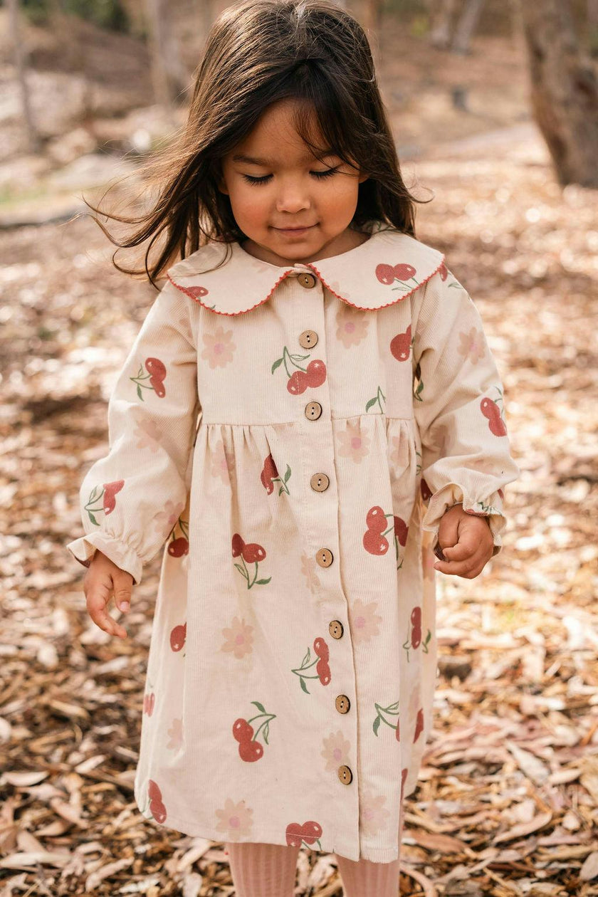 Clementine Dress in Cherry Bloom