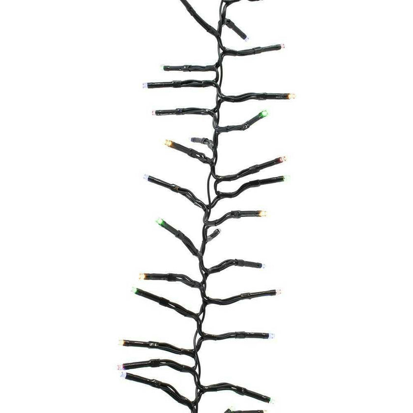 CUL 1000-Light 33-Foot Cluster Garland with Multi-Color 3MM LED Bulbs