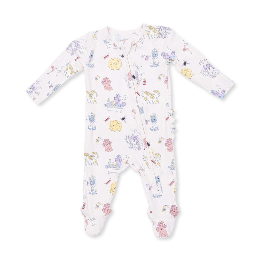 Spa Dogs - 2 Way Ruffle Back Zipper Footie