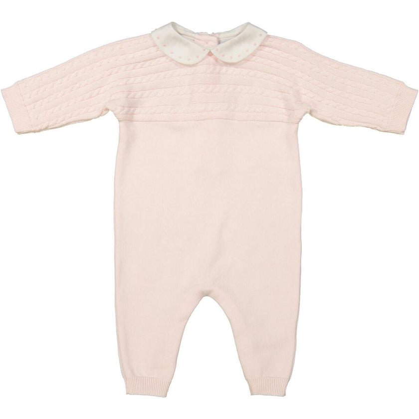 Cable Knit Longall Pink