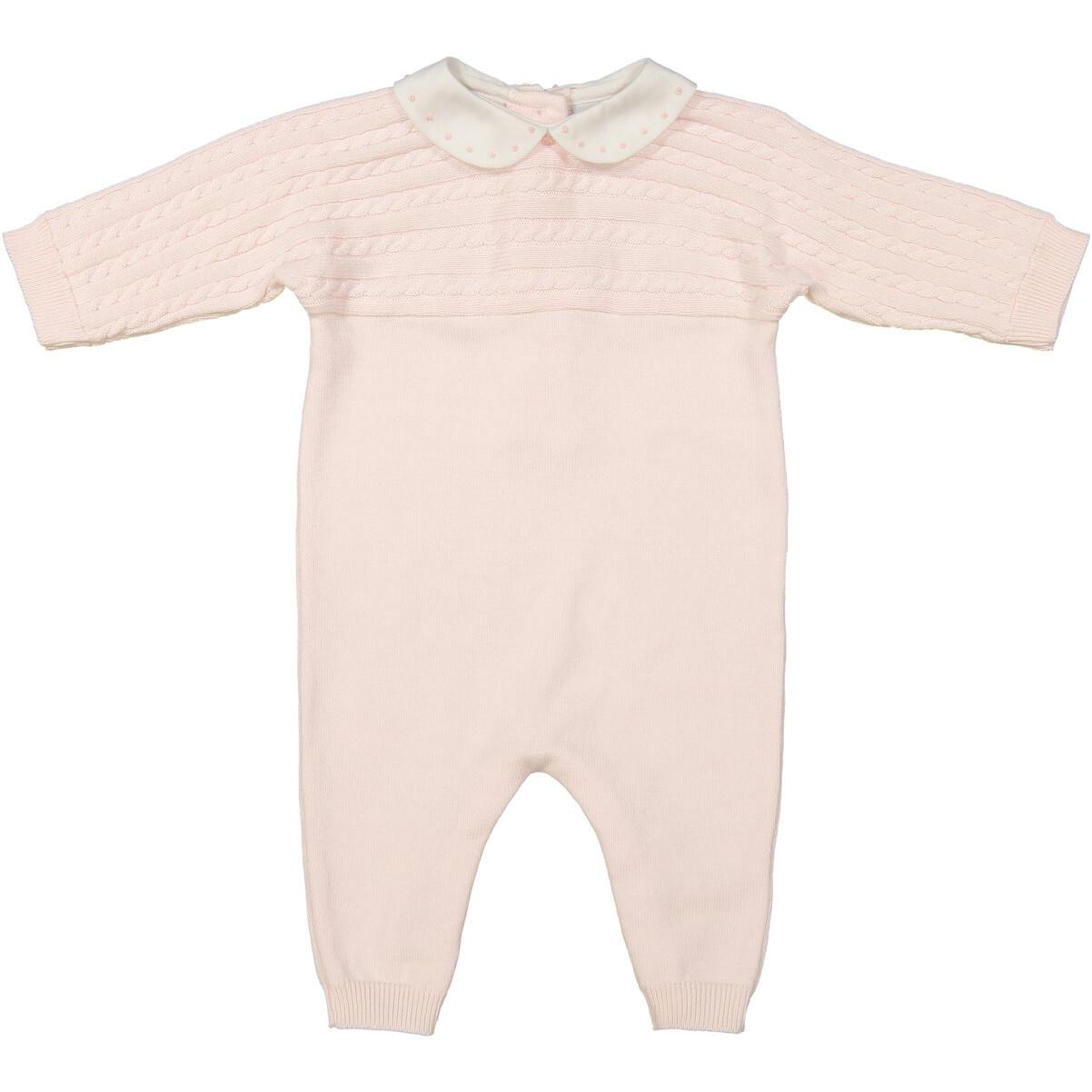 Cable Knit Longall Pink