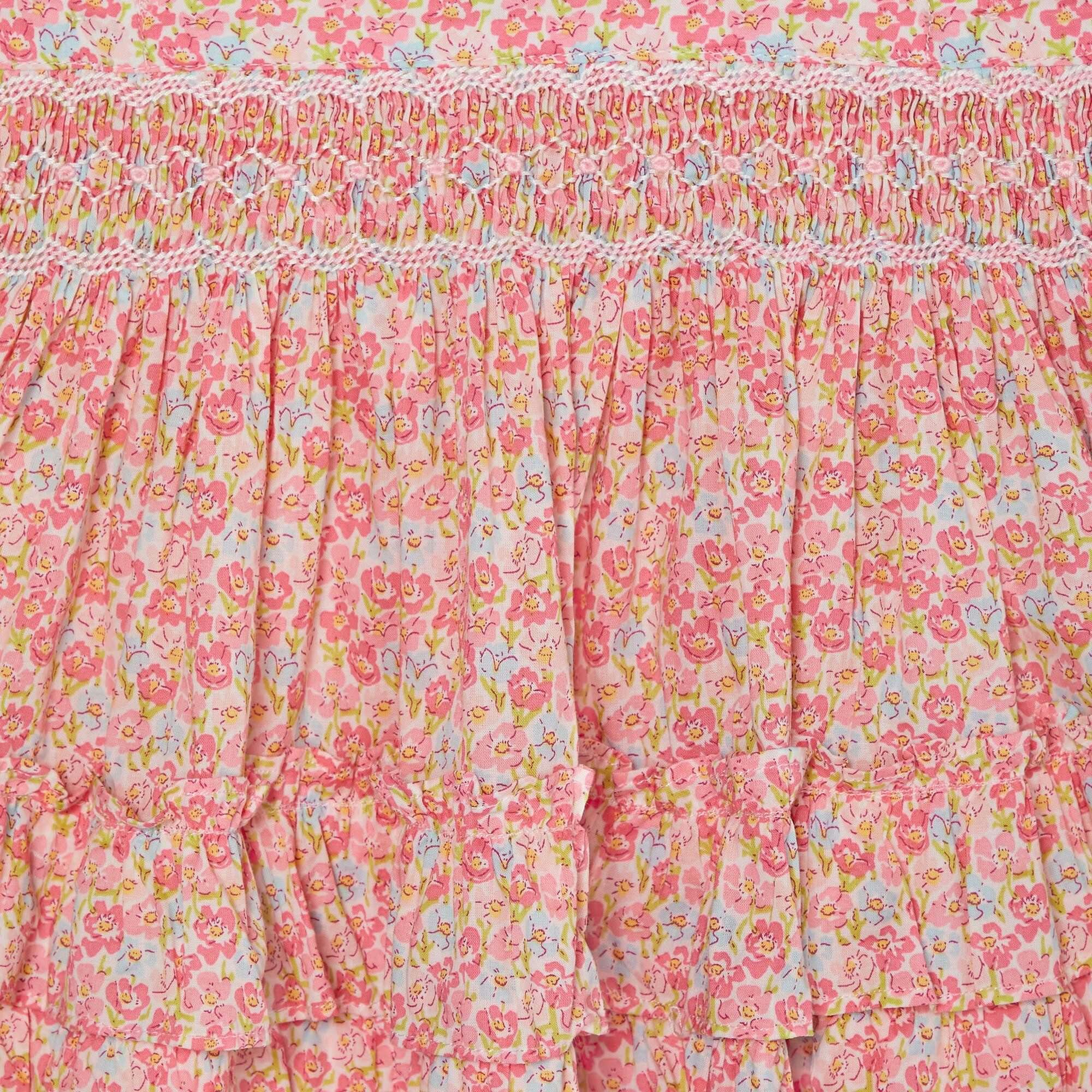 Girls Smocked Ruffle Skirt Miyuki