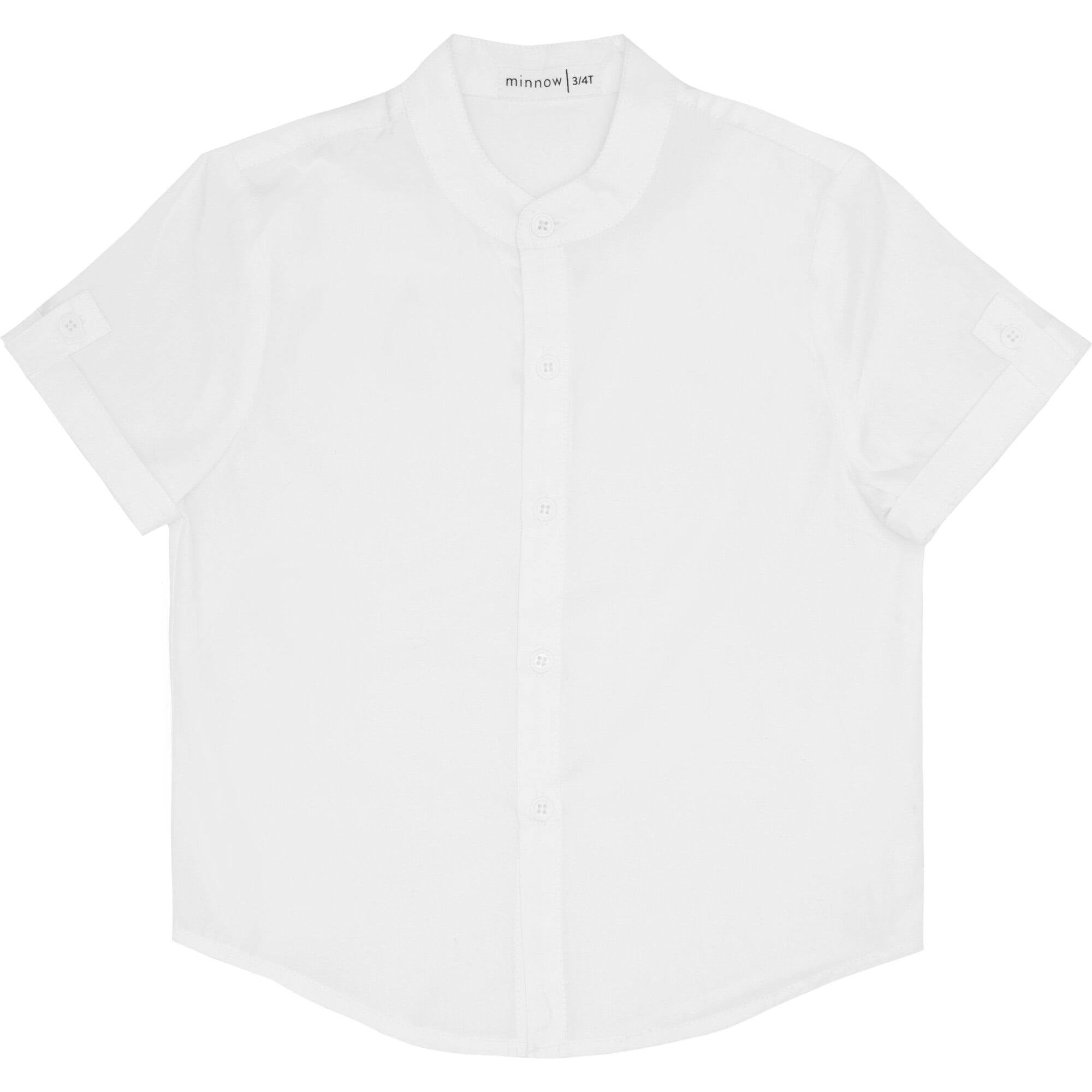 Boys White Button Down Shirt