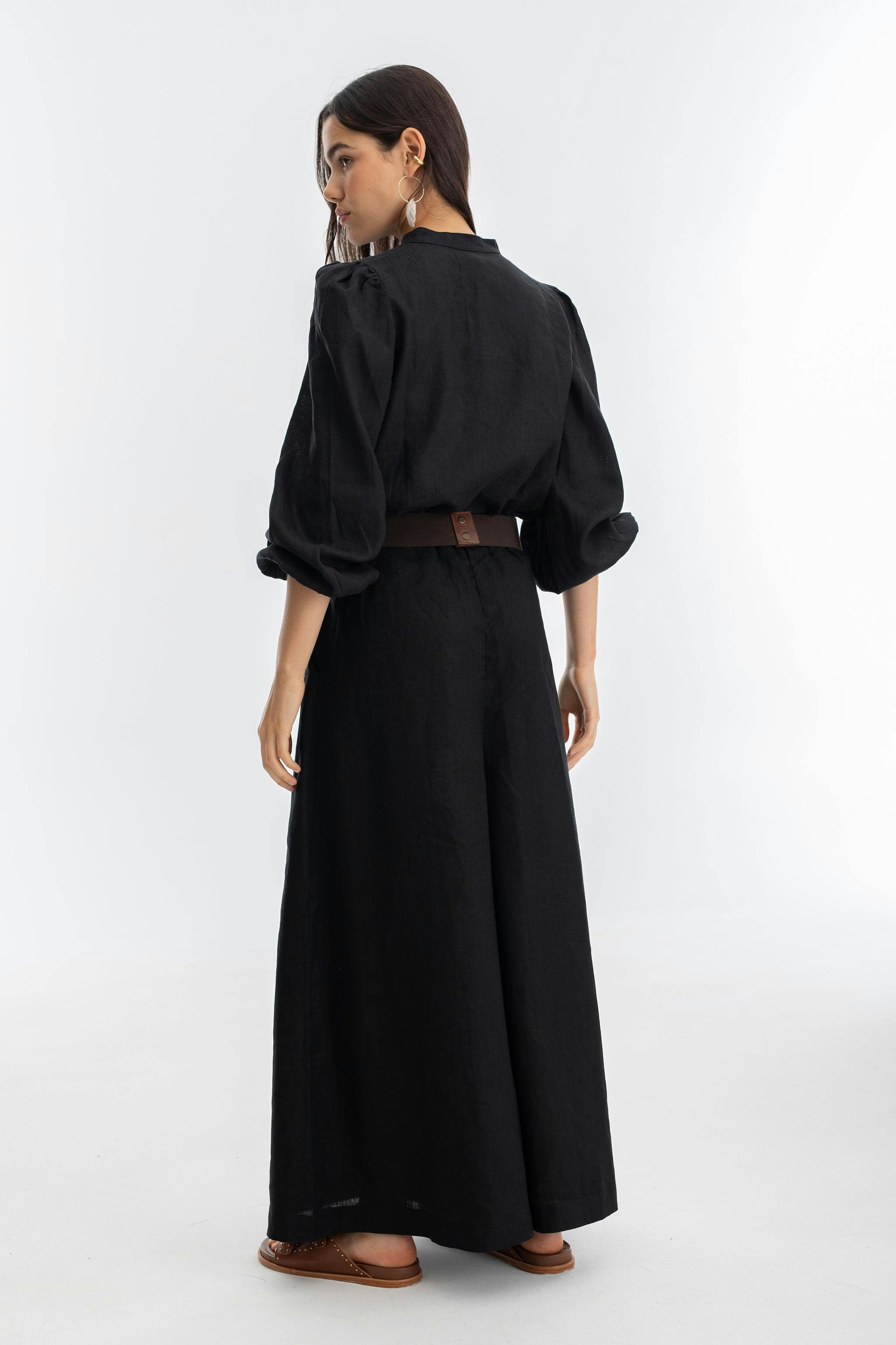 Sabi Linen Pants - Black