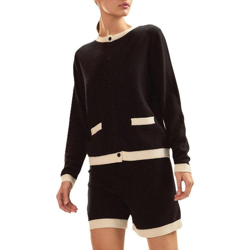 Wool Cashmere 2 Tones Cardigan