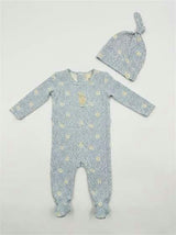 Leaves & Sheep Print Footie