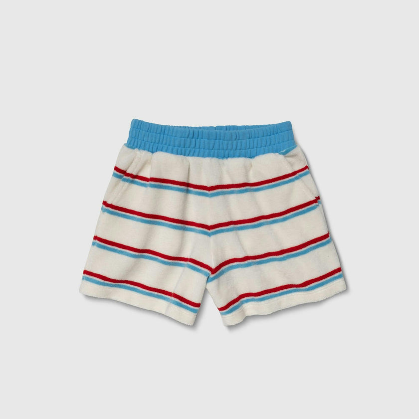 Organic Weekend Shorts in Terry Stripe